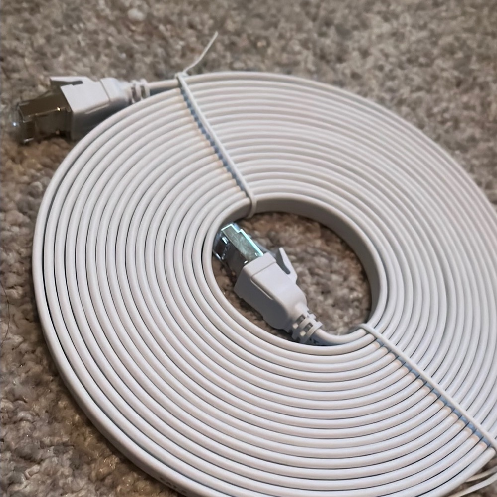 Cat8 Ethernet Cable, 20 FT Heavy Duty High Spred, 40Gbps 2000MHz RJ45 Flat